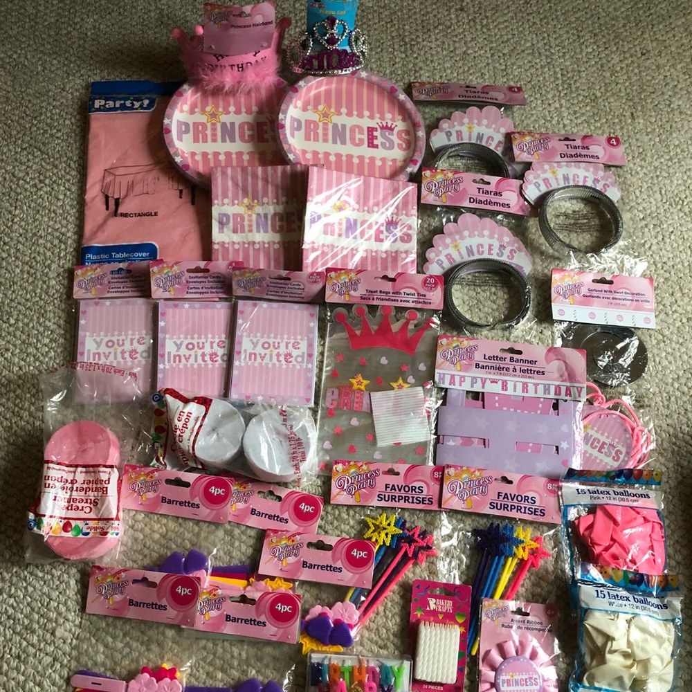 New Princess Themed Birthday Party Decorations